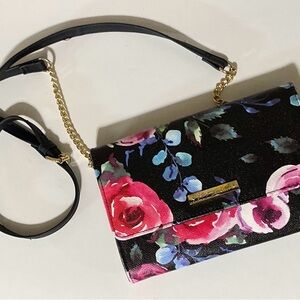 Betsy Johnson Floral Crossbody Bag Wallet